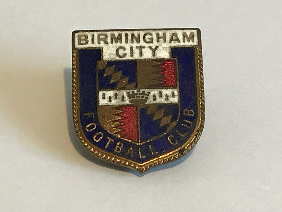 1940s/50s Birmingham City Football Club Badge by Miller Close