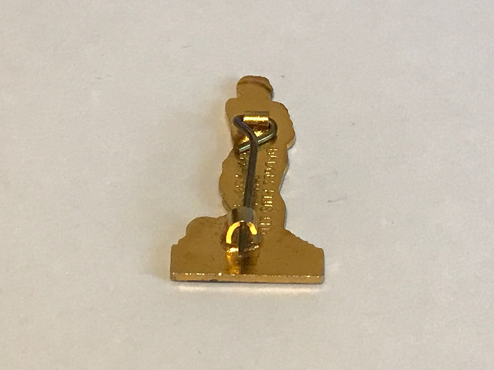 Vintage Leeds (United Football Club) Player Style Enamel Badge Back