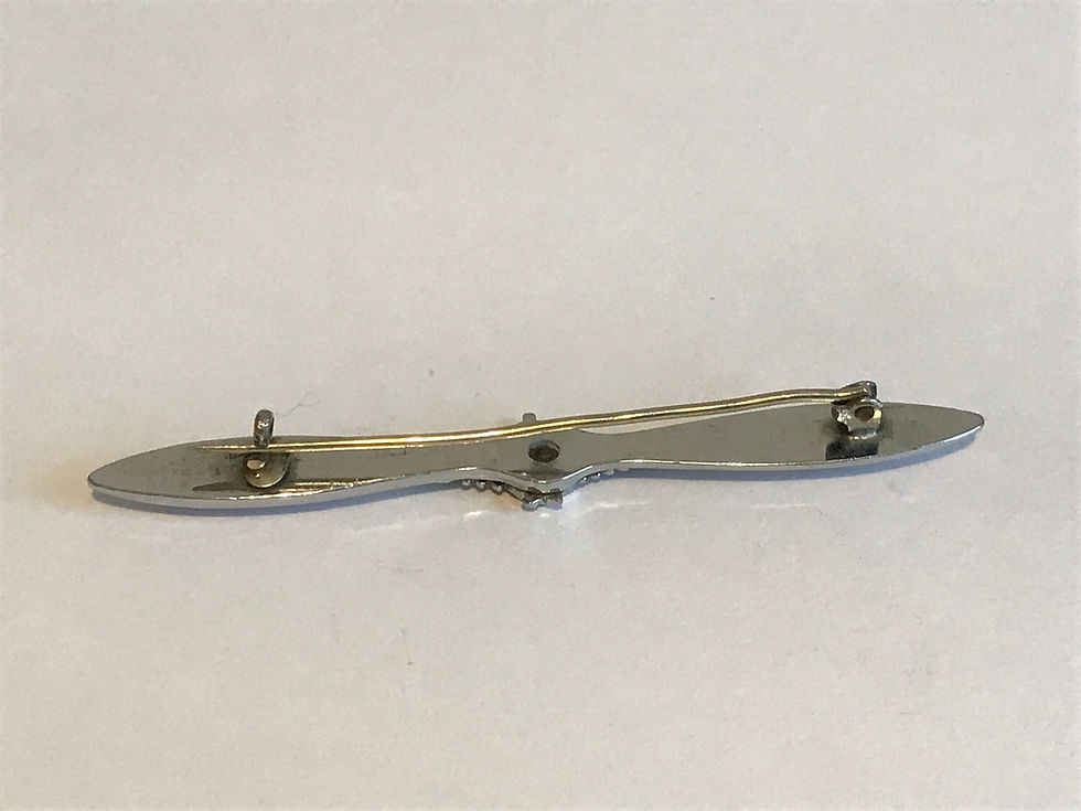 WW2 Royal Air Force (RAF) Propellor Sweetheart Brooch Back