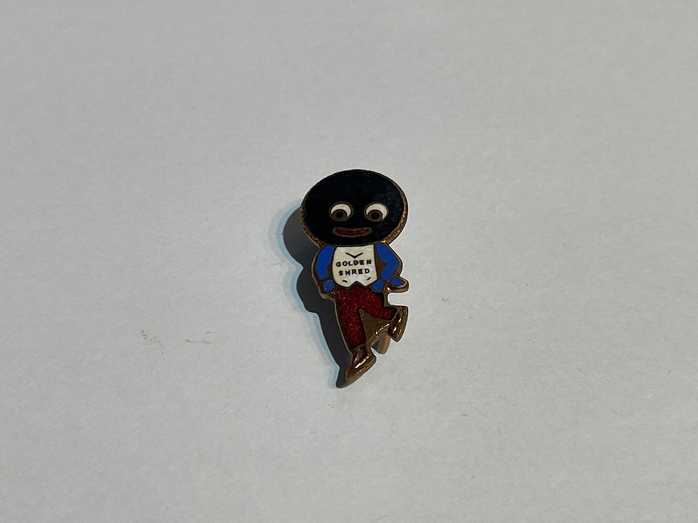 Vintage Robertson's Golly Skater Enamel Badge by Miller