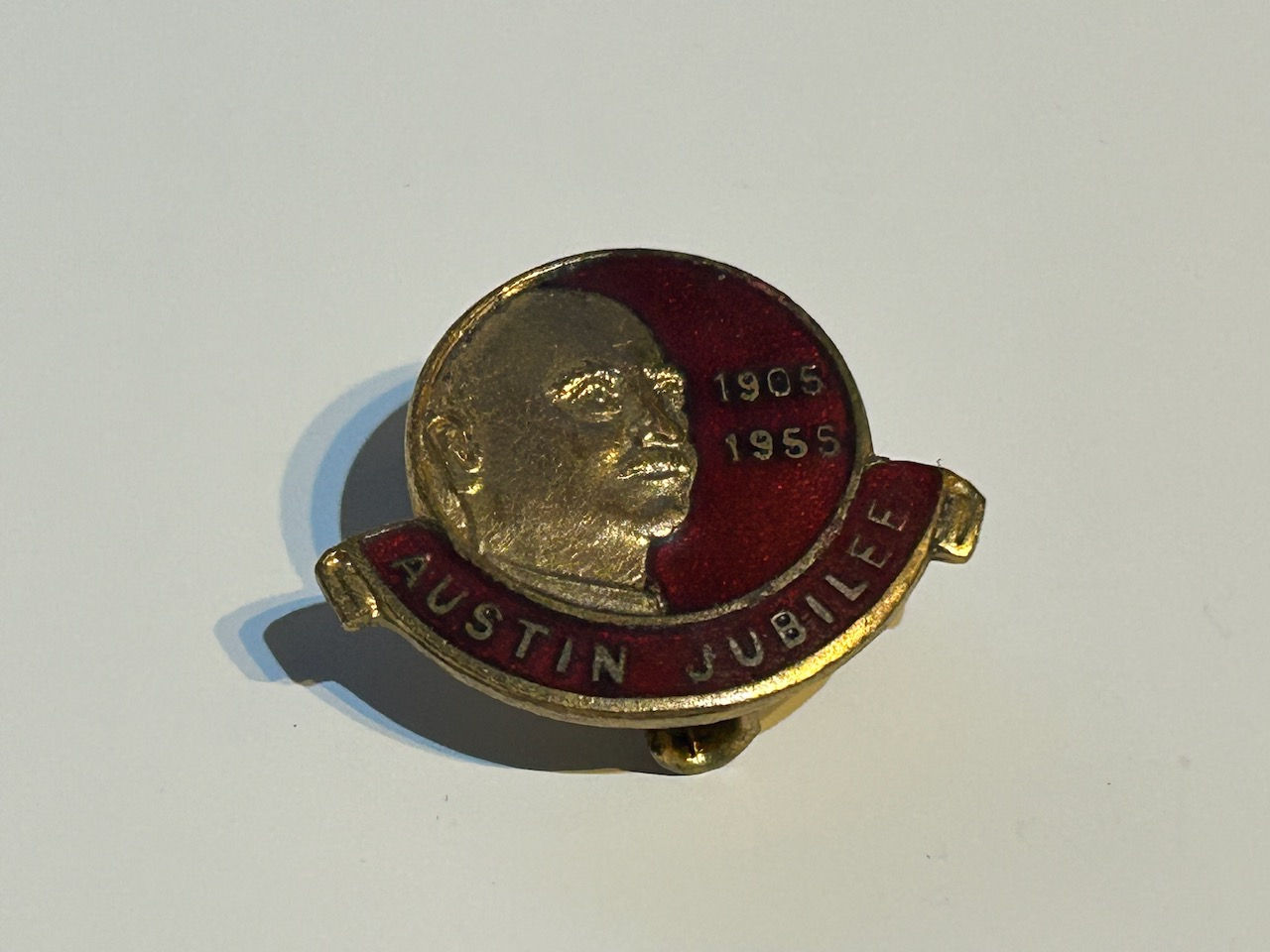Austin (Cars) Jubilee 1905 - 1955 Enamel Badge by Butler