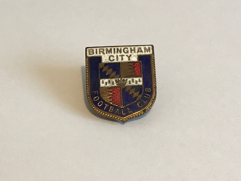 1940s/50s Birmingham City Football Club Badge by Miller