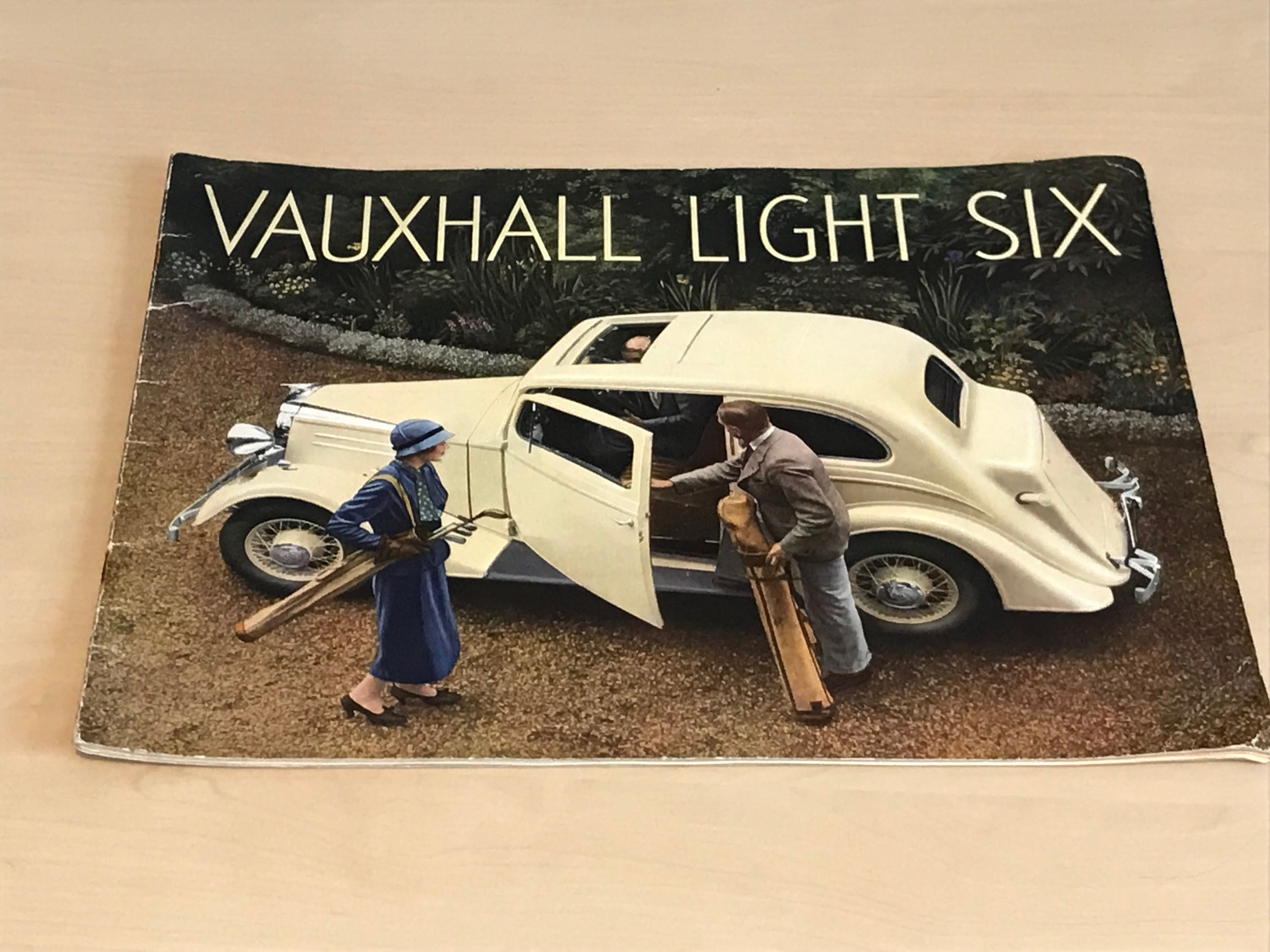 1936 Vauxhall Light Six Car Brochure