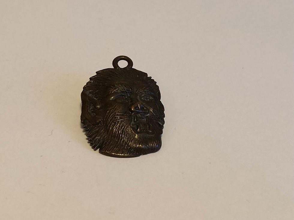Vintage Tudor Crisps Werewolf Metal Pendant