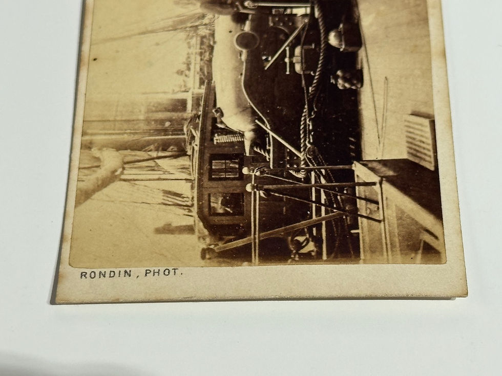 Thumbnail: USS Kearsarge Deck CDV 1864 Before Battle with CSS Alabama