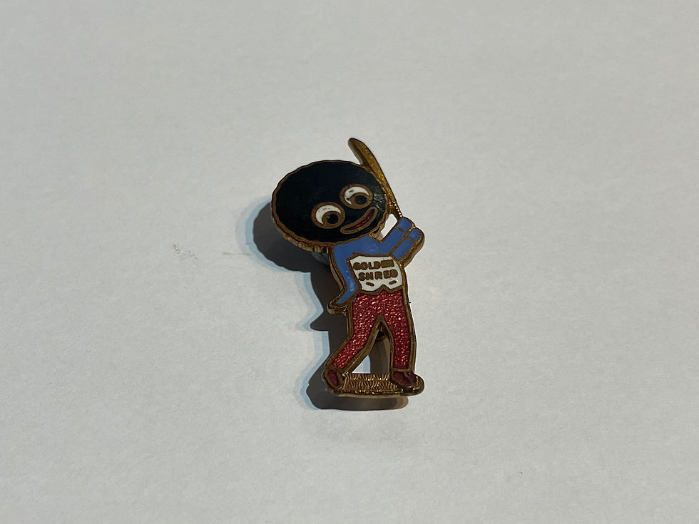 Vintage Robertson's Golly Cricketer Enamel Badge by Gaunt