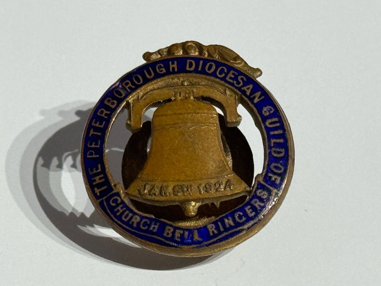 The Peterborough Diocesan Guild of Church Bell Ringers Enamel Badge