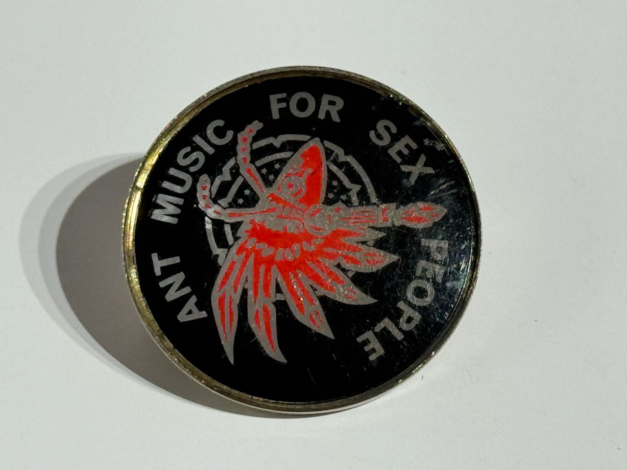 Ant Music For Sex People Dome Top Acrylic Badge