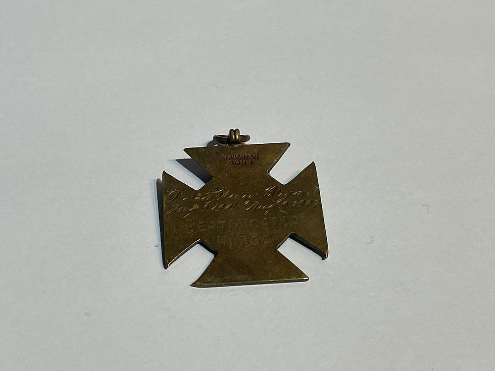 Thumbnail: 1907 Norfolk Norwich Hospital Nursing Nurses Badge Back