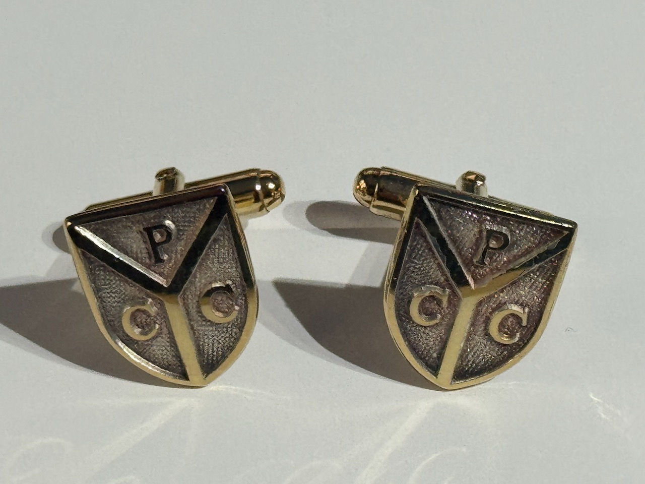 Hallmarked Silver Phyllis Court Henley on Thames Cufflinks