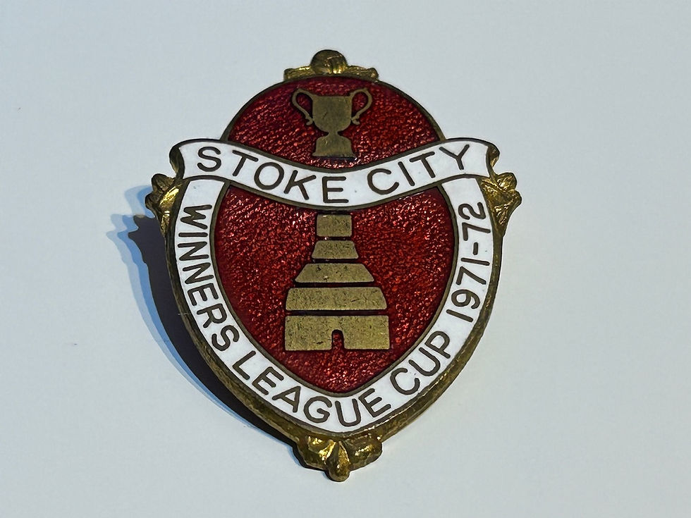 Stoke City Winners League Cup 1971 - 72 Enamel Badge