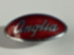 Original Ford Anglia Red Enamel Bonnet Badge by J Fray Ltd
