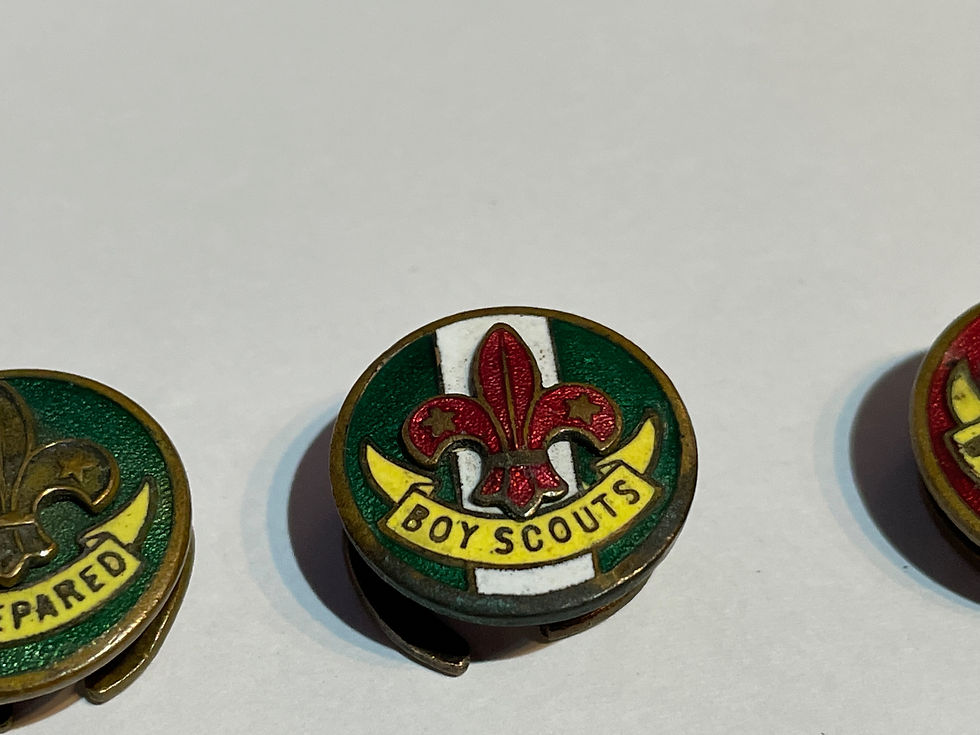 Thumbnail: Set of 3 x Boy Scout Master Enamel Badges by Collins Close 2