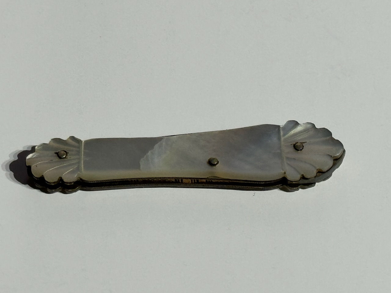 Small Antique Elegant Cutlery Mother of Pearl Fruit Knife