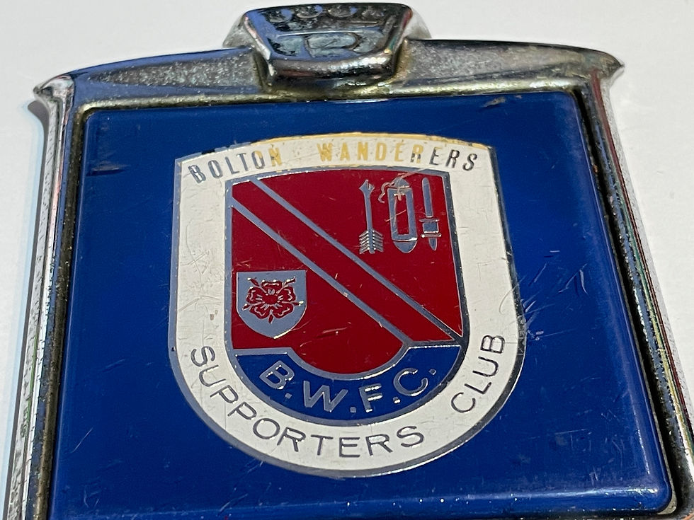 Rare Vintage Bolton Wanderers F.C. Supporters Club Car Badge Close