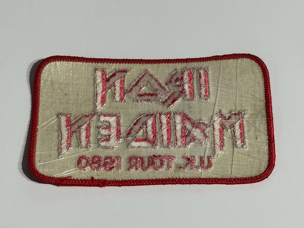 1980 Iron Maiden U.K Tour Patch