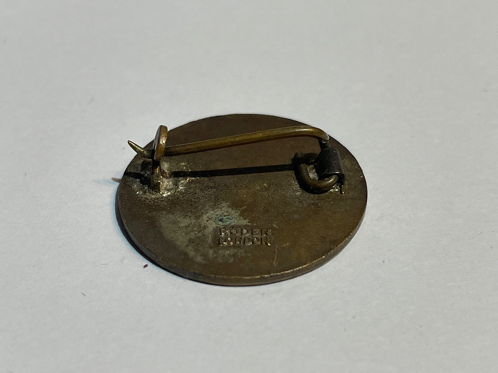 Thumbnail: 1930s Mickey Mouse Chums Enamel Badge by Roden Back