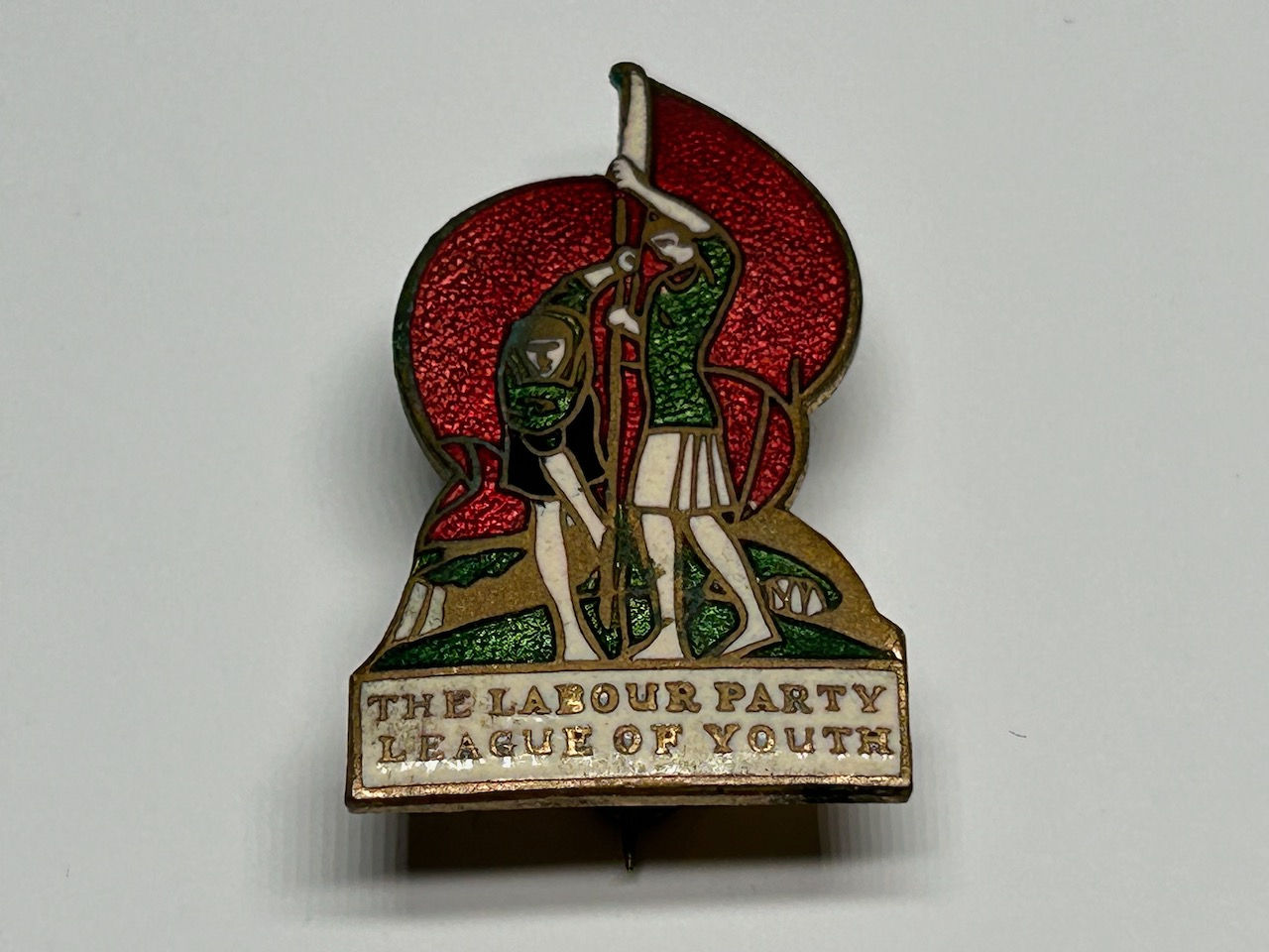 1930s Labour Party League of Youth Enamel Badge by Fattorini