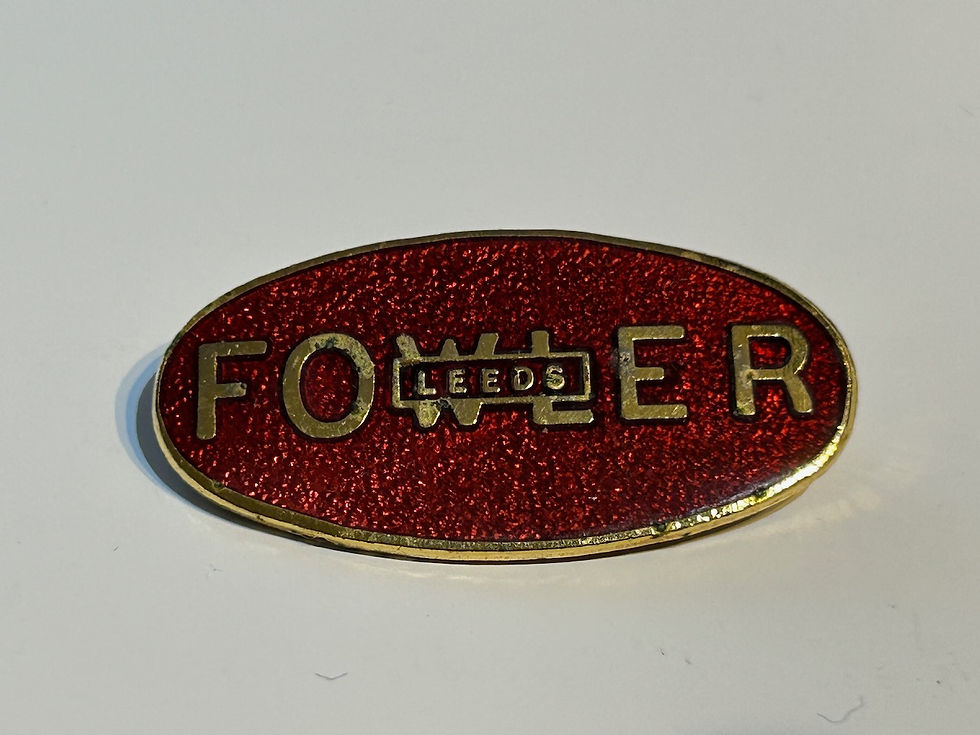 Vintage Fowler Leeds (Steam Engines) Promotional Enamel Badge