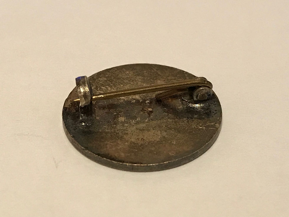 Vintage Marlow & District Road (Cycling) Club Enamel Badge Back