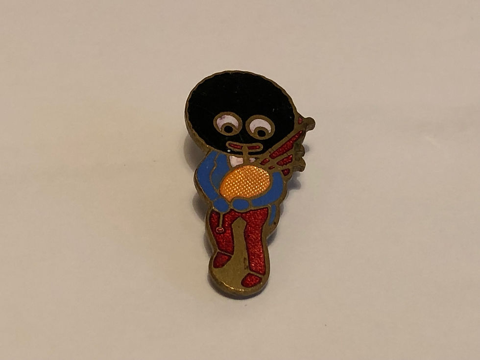 Vintage Robertsons Golly Piper Enamel Badge by Gomm