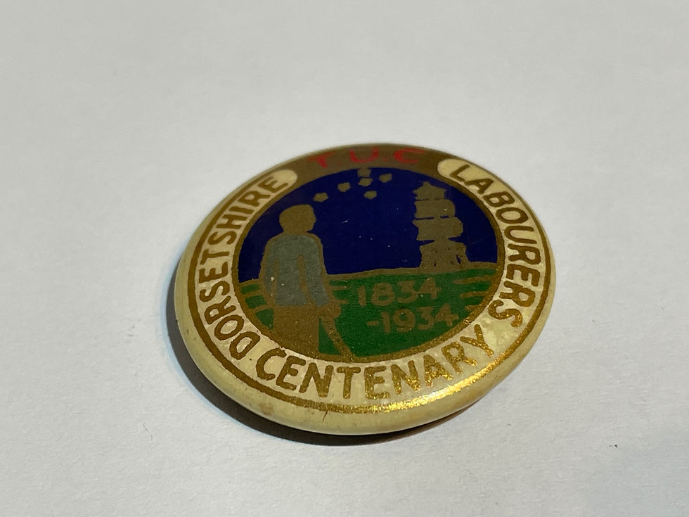 Thumbnail: 1834 - 1934 T.U.C. Dorsetshire Labourers Centenary Pin Badge Close