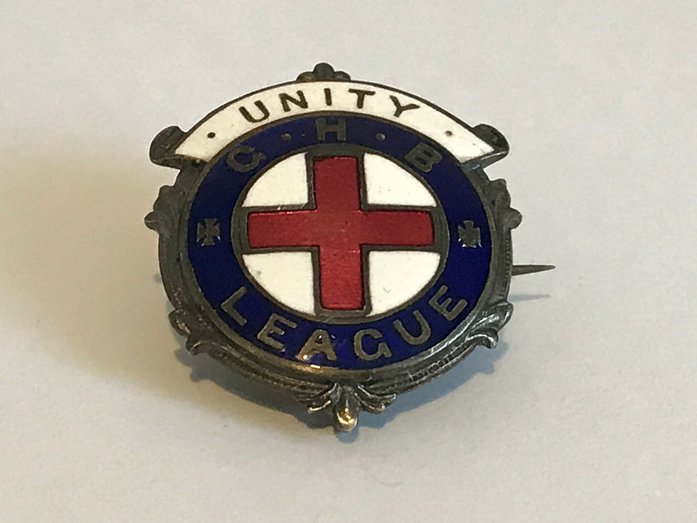 Vintage General Hospital Birmingham Nursing Enamel Badge Close