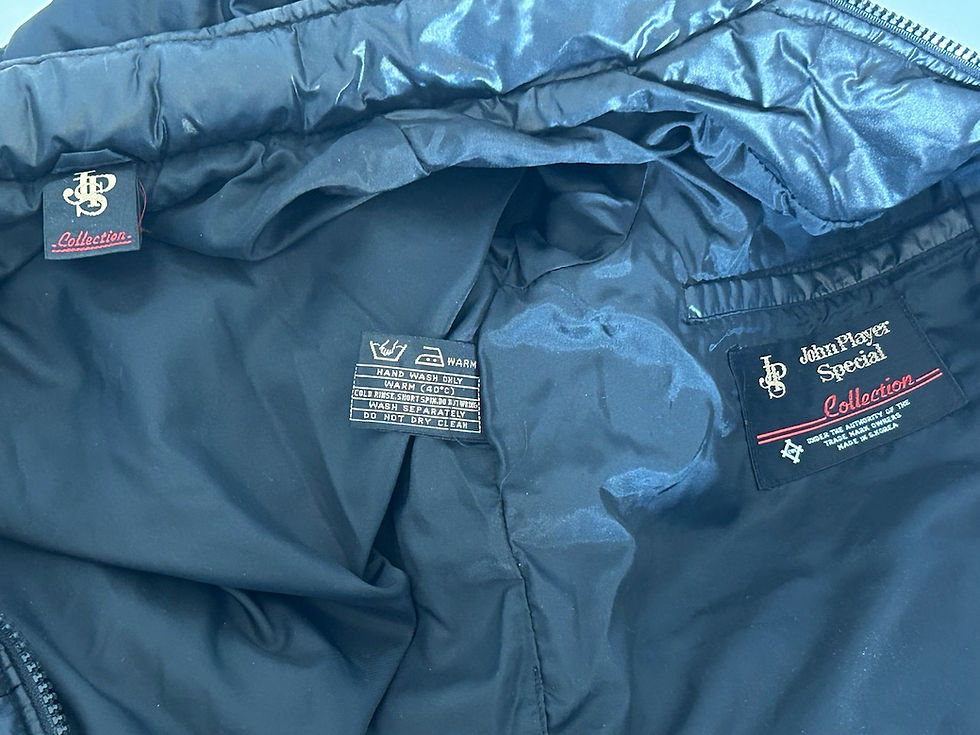 Thumbnail: JPS John Player Special F1 Team Style Padded Jacket Labels