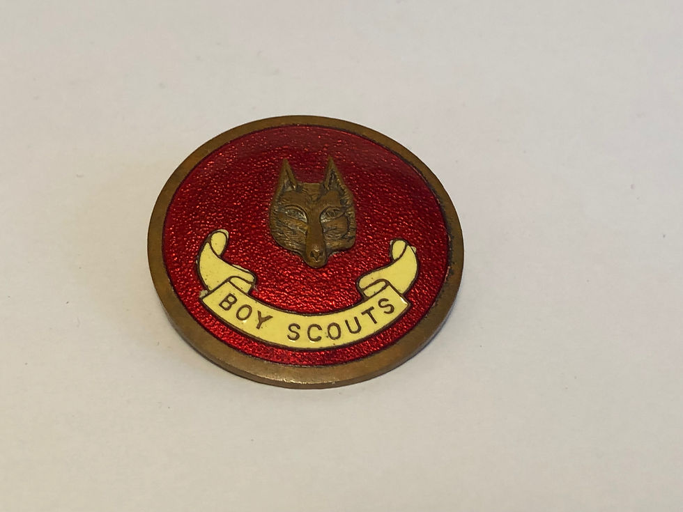 Vintage Boy Scouts Wolf Cubs Assistant Cubmaster Cap Badge