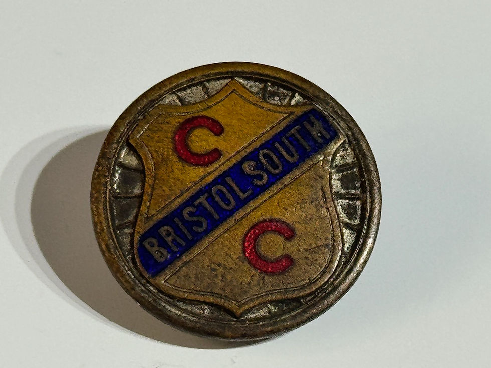 Antique Bristol South Cycling Club Enamel Badge