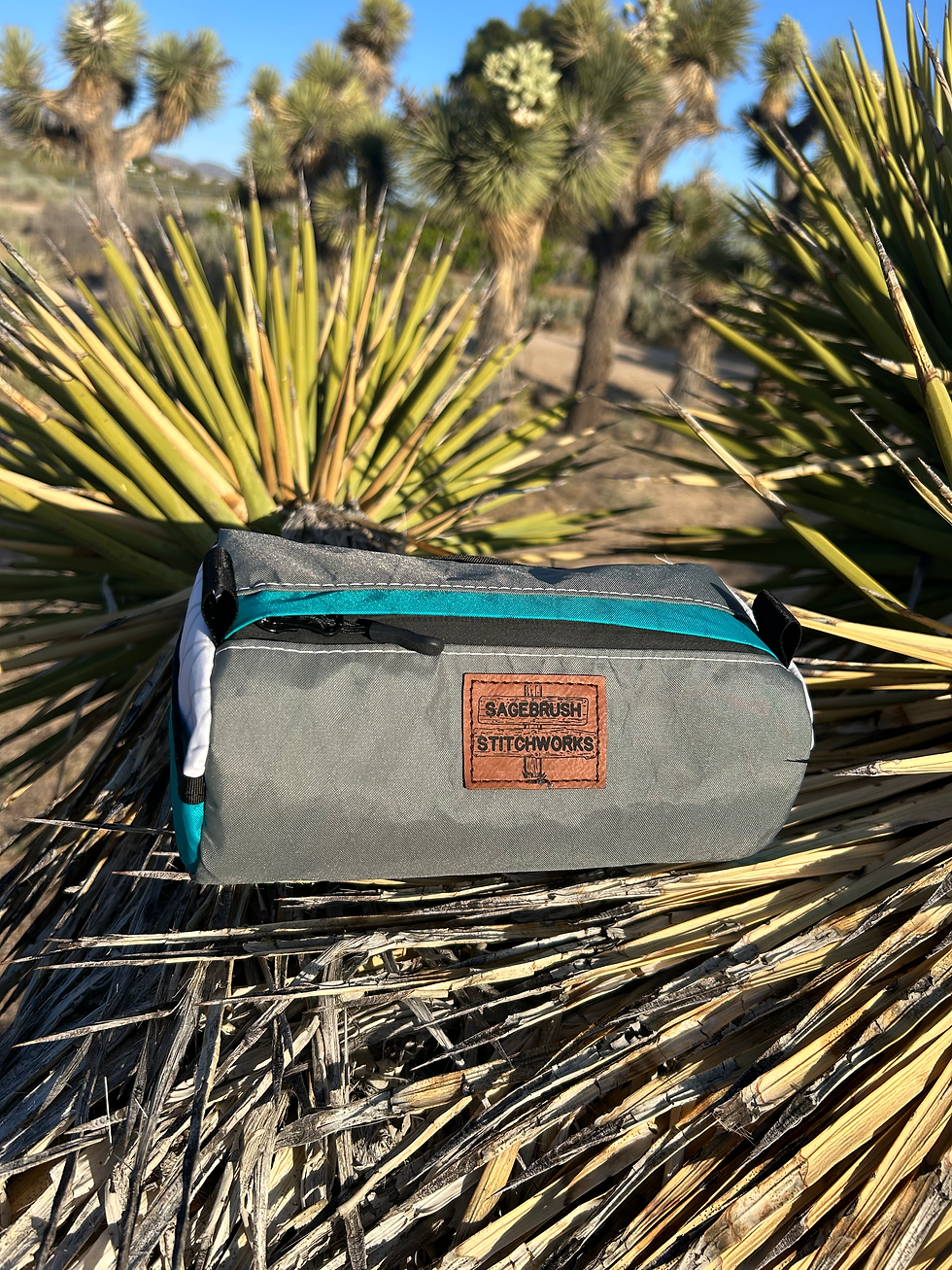Thumbnail: Grey, Teal, White Highroller Handlebar Bag