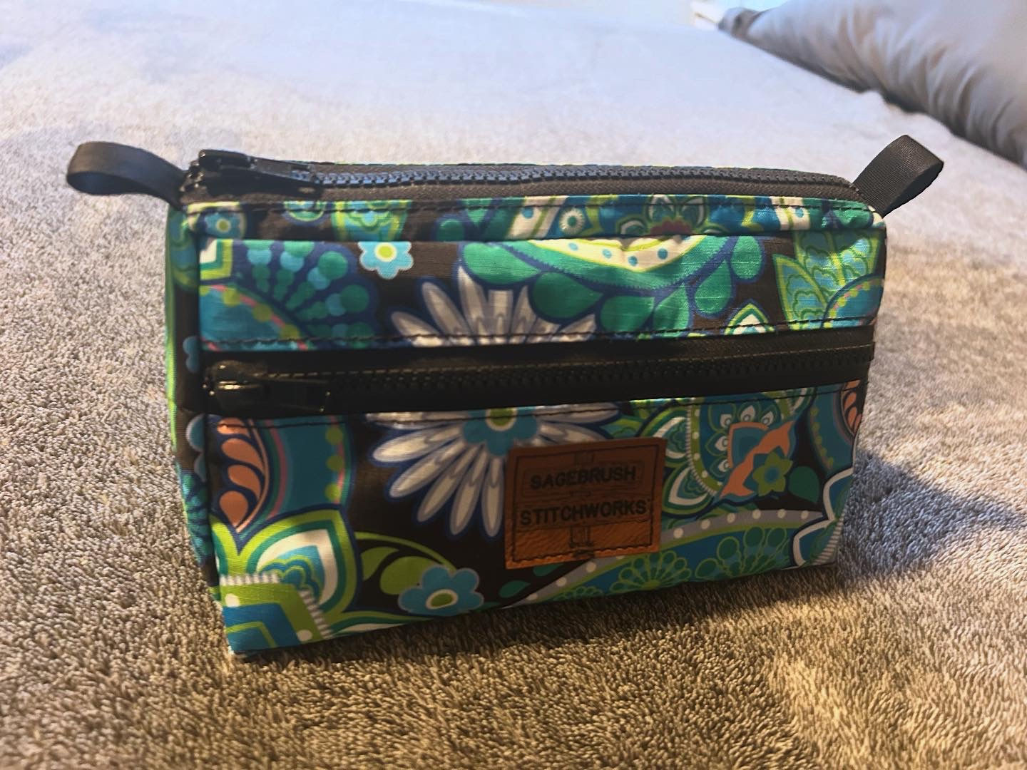 Paisley Handlebar/Toiletry Bag
