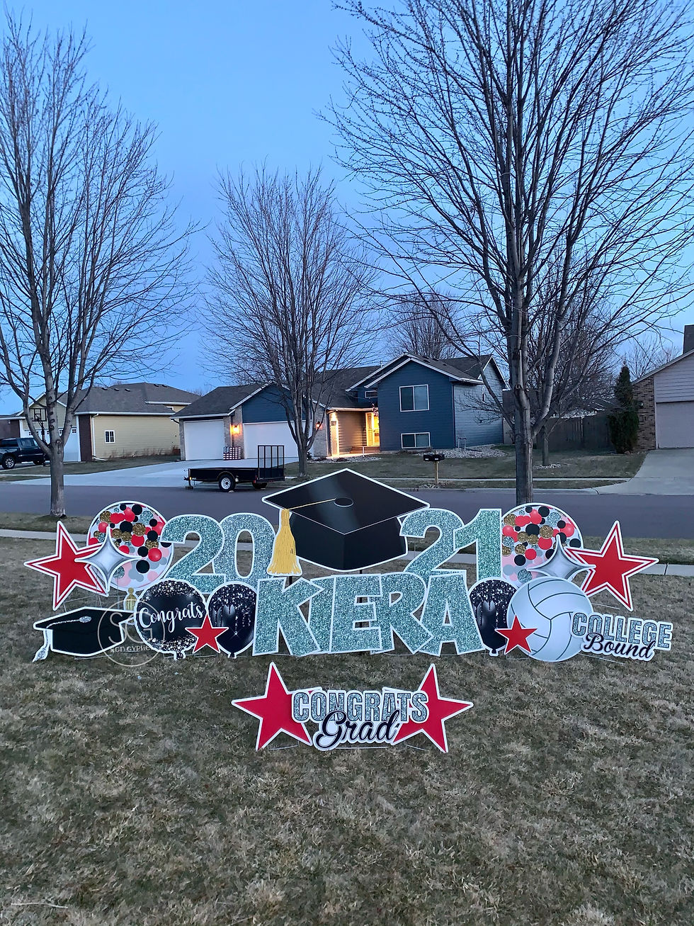 Graduation Yard Sign