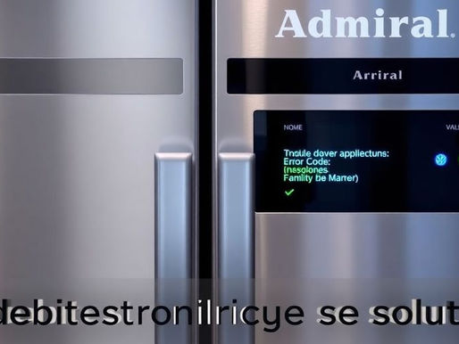 Understanding Admiral Refrigerator Error Codes: Troubleshooting Tips and Solutions