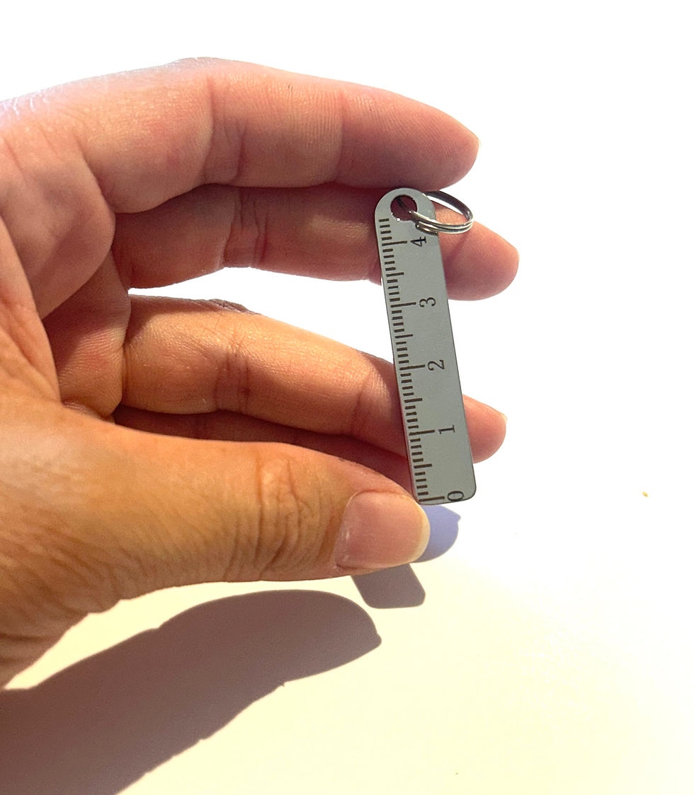 Miniatura: Llavero Regla metálica