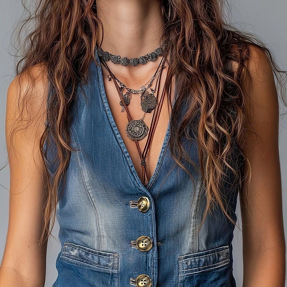 Miniature : GILET SANS MANCHES EN DENIM STRETCH 