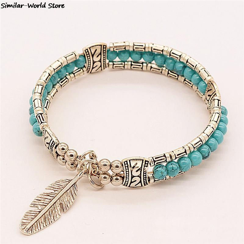Miniature : Bracelet tibétain bouddhiste multicolore bohème.