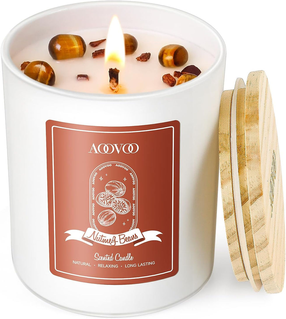 Miniature : AOOVOO Rose/Vanilla/Eucalyptus/Lavender Scented Candles for Women - Aromatherap
