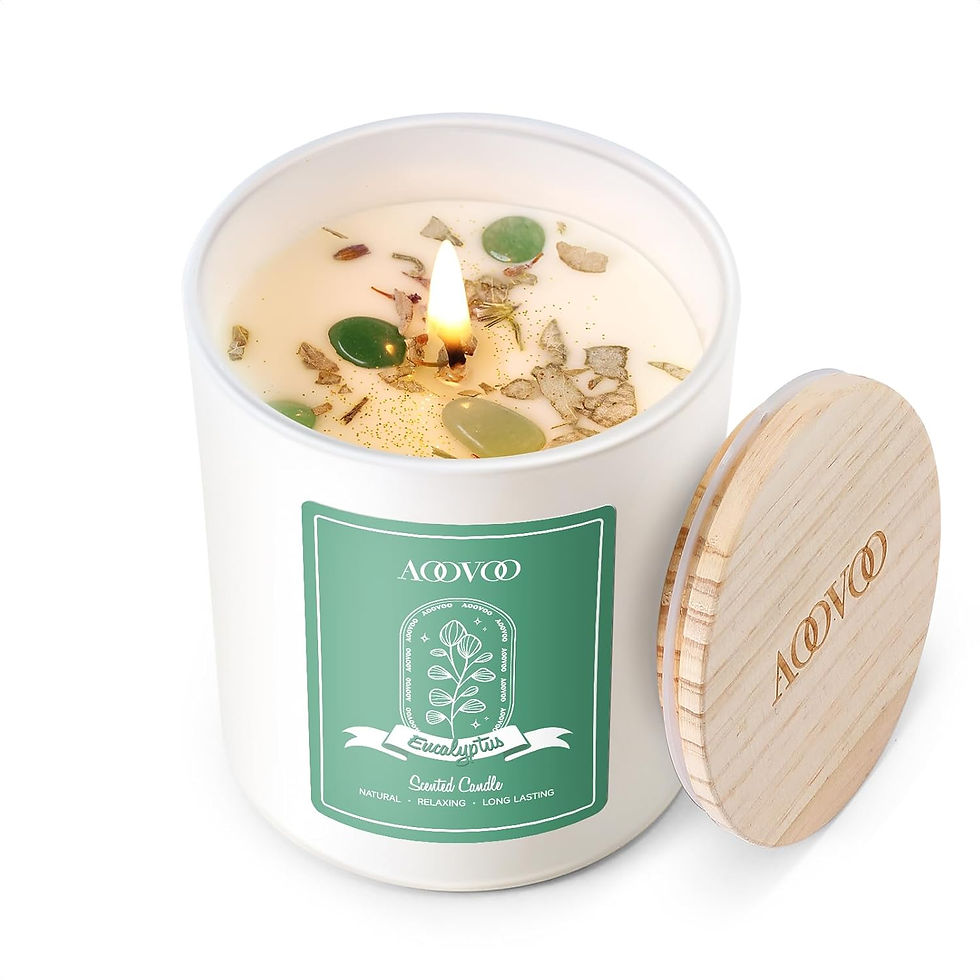 Miniature : AOOVOO Rose/Vanilla/Eucalyptus/Lavender Scented Candles for Women - Aromatherap