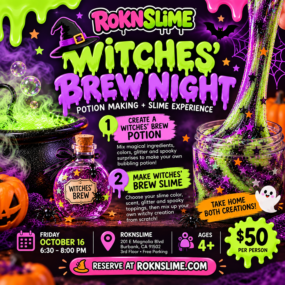 Witches Brew Potion and Slime Making
