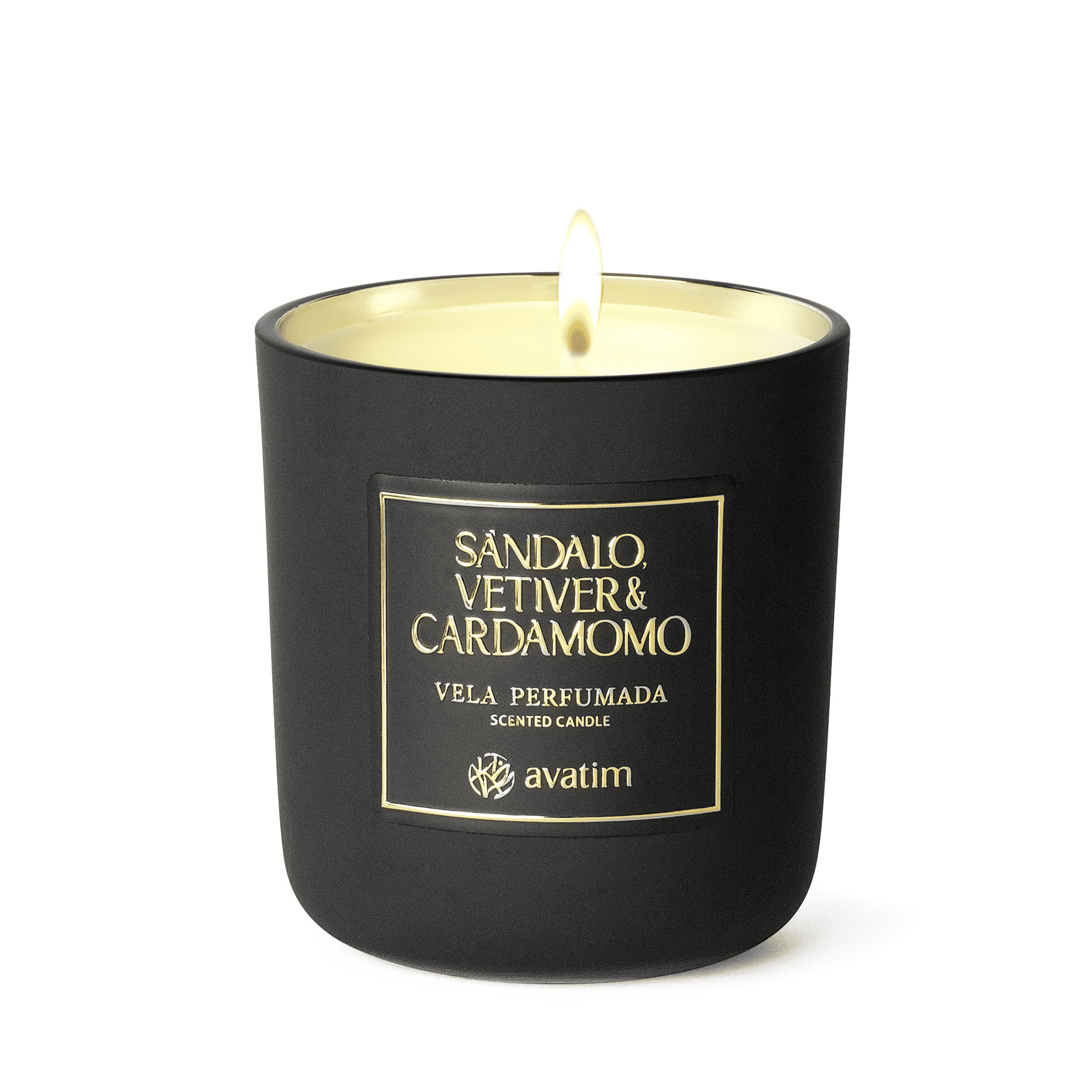 Sandalwood, Vetiver & Cardamom Scented Candle 200g
