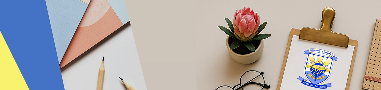 Protearif Laerskool School Stationery Landing Page Banner