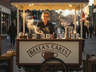 Hot chocolate cart