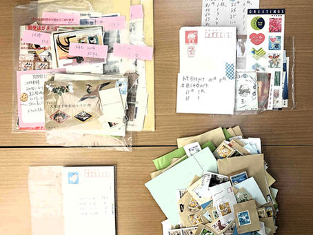 未使用はがきや書き損じはがき、切手のご寄付が届きました!
