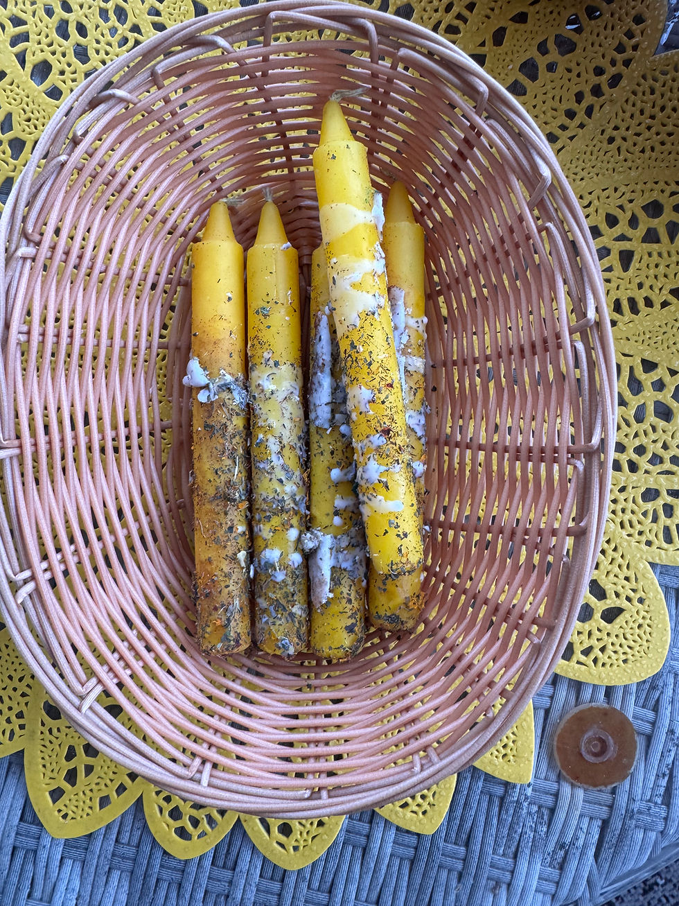 Thumbnail: Herbal & Oil Dressed Chime Candles