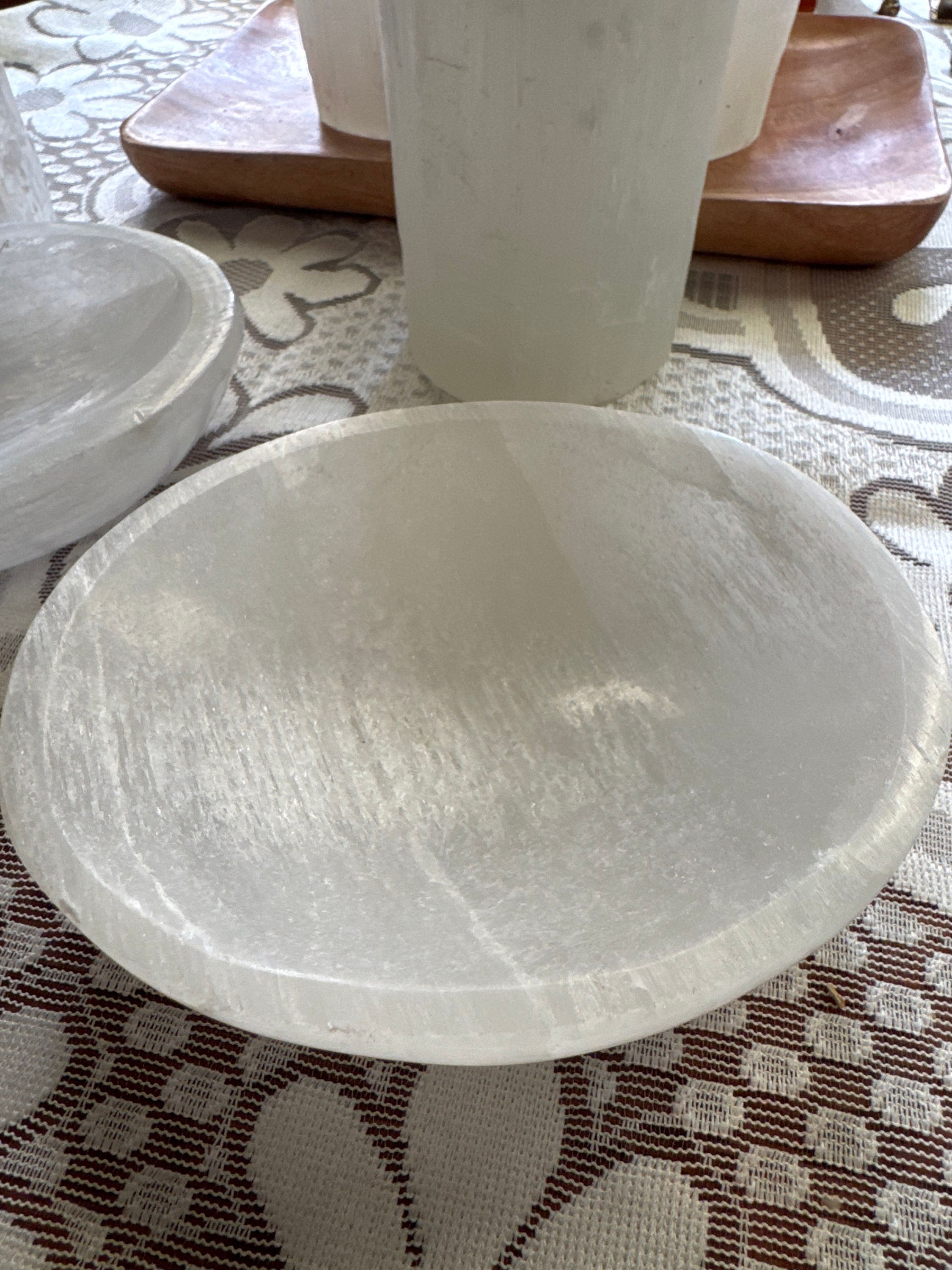Selenite Charge bowl