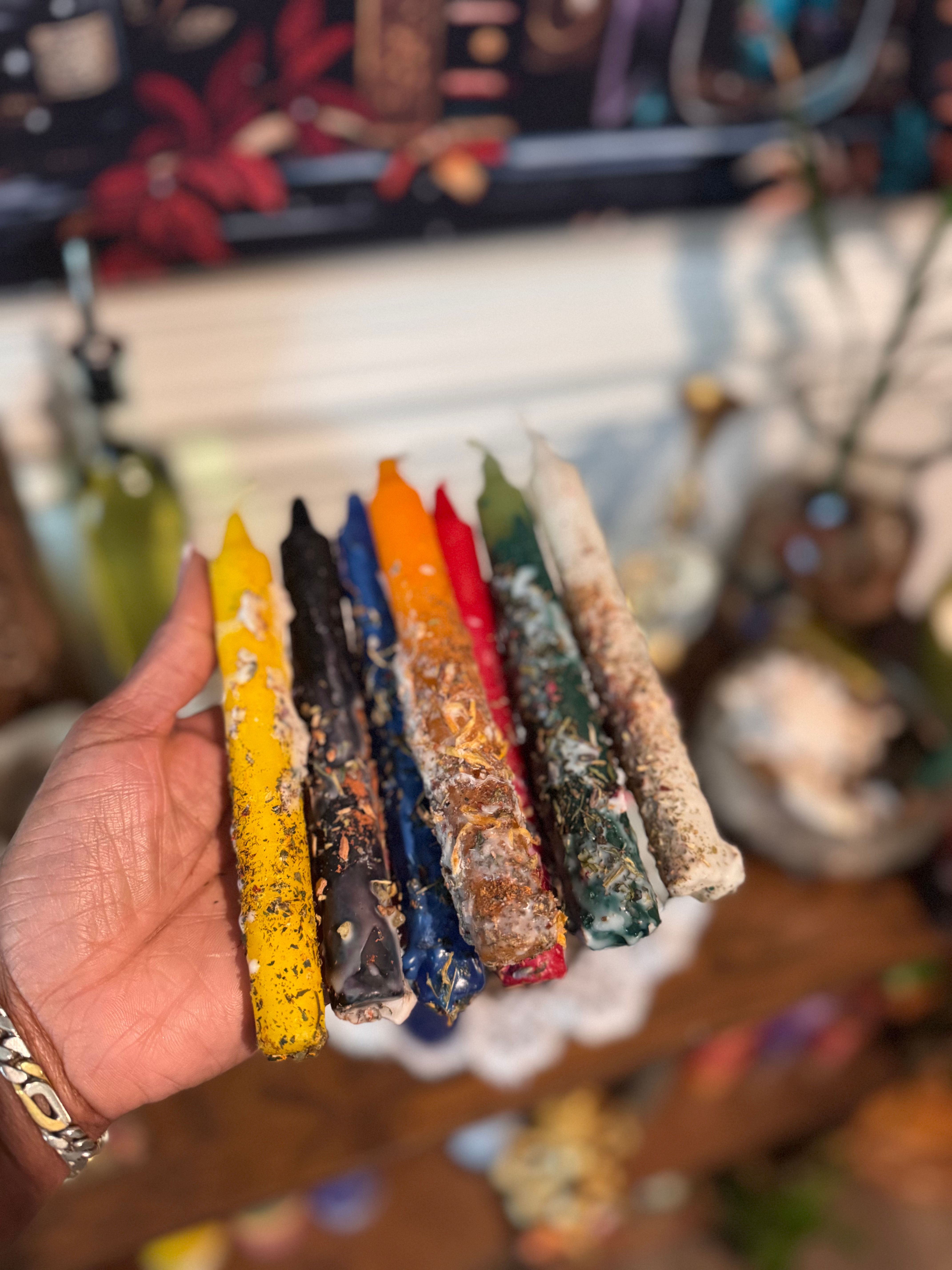 Herbal & Oil Dressed Chime Candles