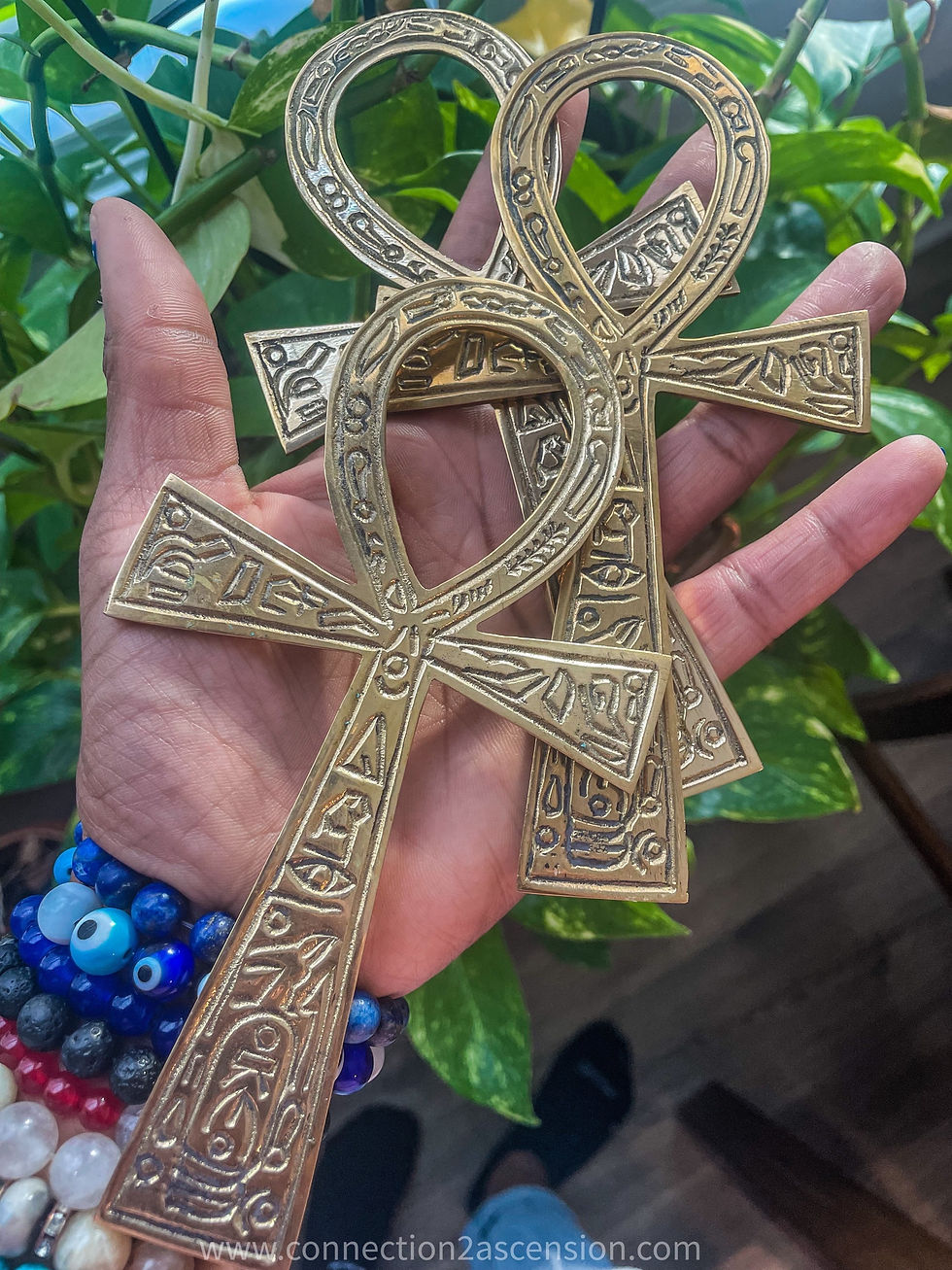 Brass symbols Ankh