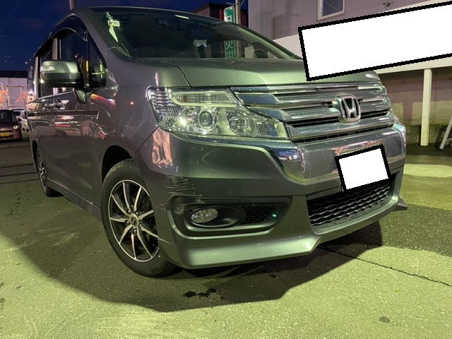 B様 ホンダ スパーダ Frバンパ&右フォグカバー交換