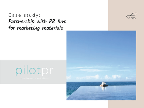 Pilot PR helps luxury travel and lifestyle brands present themselves to the media - and we’re on board for the copy